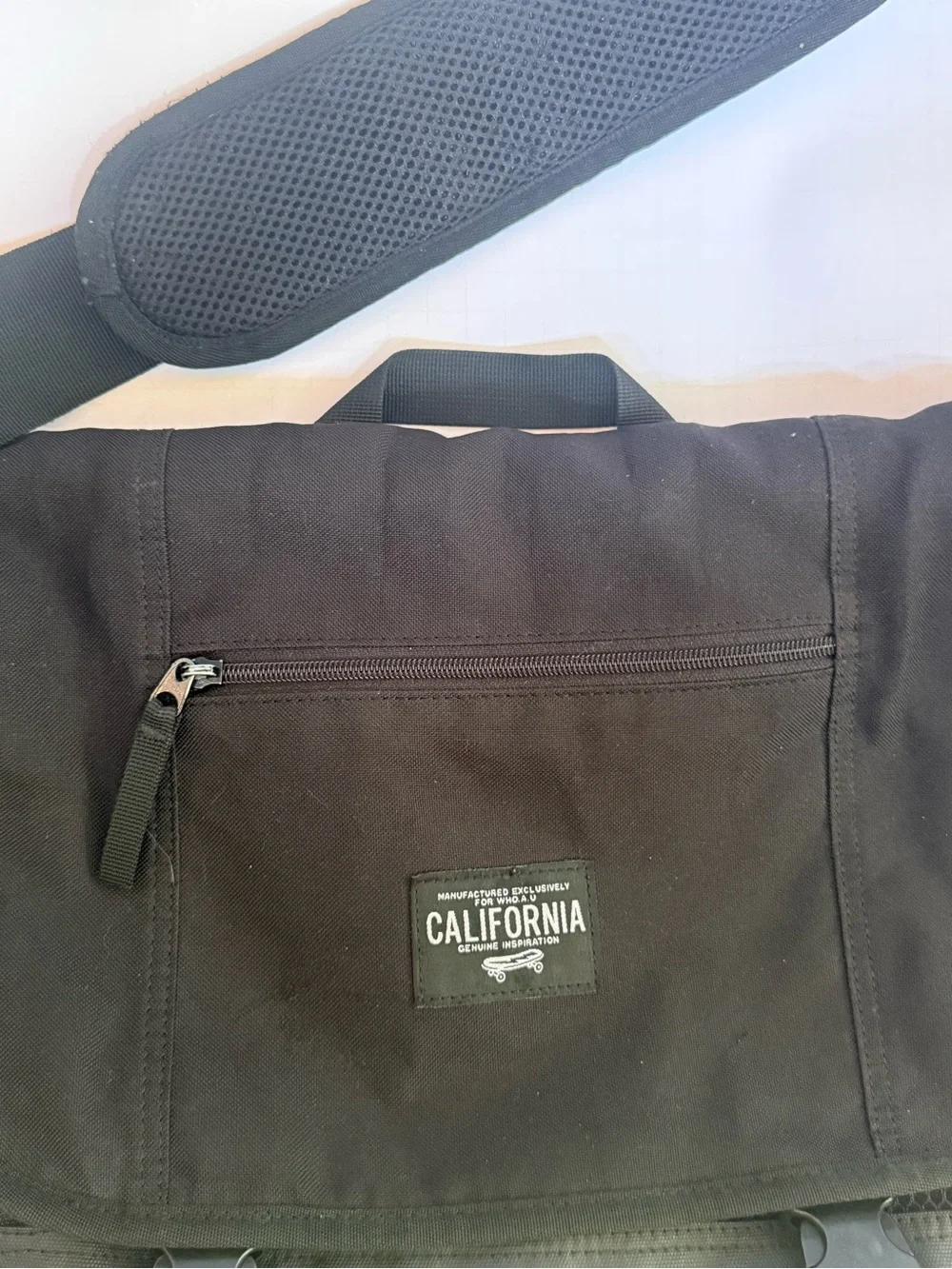 Black Messenger Bag for Men